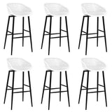 7 Piece Bar Set Black and White 3057390