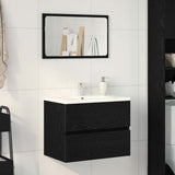 Bathroom Sink Cabinet Black Oak 60 x 38.5 x 45 cm 862542