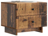 Bedside Cabinet Old Wood 43 x 34.5 x 47.5 cm Engineered Wood 893851
