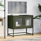 ZNTS TV Cabinet Olive Green 68x39x60.5 cm Cold-rolled Steel 853336