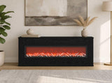 Electric Fireplace Black Oak 114 x 18 x 58.5 cm Engineered wood 8021056