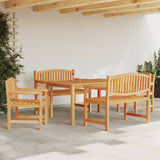 ZNTS 5 Piece Garden Dining Set Solid Wood Teak 3157942