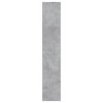 Shoe Cabinet Concrete Grey 54x34x183 cm Engineered Wood 800373