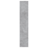 Shoe Cabinet Concrete Grey 54x34x183 cm Engineered Wood 800373