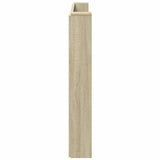 Storage Headboard with LED Sonoma Oak Engineered Wood 3418692