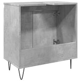 Bathroom Cabinet Concrete Grey 58x33x60 cm Engineered Wood 857216