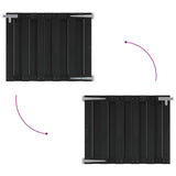 Garden Gate 100 x 80 cm WPC and Aluminium Black 42039042