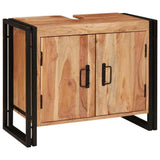 Sink cabinet with Shelf Brown 71 x 33 x 58 cm Solid Acacia Wood 4102767