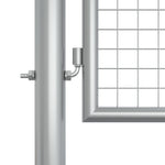 ZNTS Garden Gate Galvanised Steel 415x175 cm Silver 144300