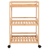 Kitchen Trolley with Wheels Natural 46 x 38 x 76 cm Bamboo 42028297