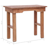 End Table 70x35x60 cm Solid Mahogany Wood 283915