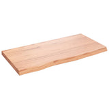Wall Shelf Light Brown 80x40x cm Treated Solid Wood Oak 363666