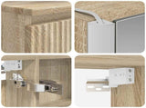 Bathroom Cabinet Set 5 pcs Sonoma Oak Engineered Wood 3407305