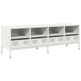 TV Cabinet White 135x39x43.5 cm Cold-rolled Steel 851333