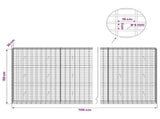 Gabion with 5 mm Wire and 5x10 cm Mesh 700x30x150 cm 3464672