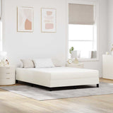Bed Mattress with Mattress Cream 140 x 200 cm Fabric 42008293