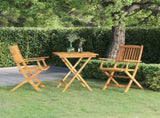 Garden Dining Set Foldable Square Rustic 3058253