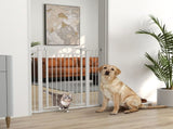 106cm Tall Dog Gate with Cat Door, 7cm and 14cm Extensions, for Stairs, Doorways, 76-104cm Width T3398P376289