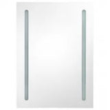 LED Bathroom Mirror Cabinet Grey 50x13x70 cm 326497