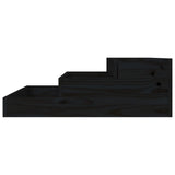 Planter Black 78x78x27 cm Solid Wood Pine 823910