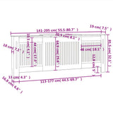Engineered Wood Radiator Cover 205 cm 325550