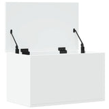 Storage Box White 60x35x35 cm Engineered Wood 840674