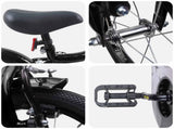 Kids Bike 14 Inches for 3-5 Years Old Black 42009378