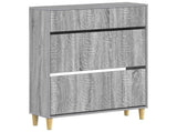 Shoe Cabinet DELFT 78 x 24 x 103 cm Engineered Wood Grey Sonoma 897101