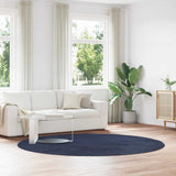 Shaggy Rug High Pile NAVARRA Navy 240x240 cm Polyester 4102931
