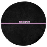 Faux Sheepskin Rug TAFALLA Black 200 cm Polyester 42021583
