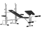 Adjustable Weight Bench with Squat Rack, Heavy Duty Bench Press Rack with Preacher Curl Pad, Leg T3398P376823