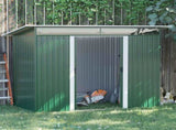 8.5 x 4ft Metal Shed with Lightsky Panels, Garden Storage Tool House with Double Doors for Garden, T3398P318750