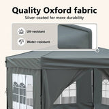 Folding Party Tent with Sidewalls Anthracite 3x3 m 93523