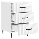 Bedside Cabinet with Drawer High Gloss White 43 x 41 x 66.5 cm 894789