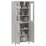 Highboard Grey Sonoma 69.5x34x180 cm Engineered Wood 3198231