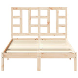 Bed Frame without Mattress 120x190 cm Small Double Solid Wood 3105375