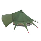 Teepee Tent 3-Person Green and Grey 312 x 312 x 197 cm 42004008
