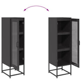 Highboard Black 36x39x123 cm Cold-rolled Steel 853392