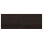 Bathroom Countertop Dark Brown 160x60x cm Treated Solid Wood 3156256