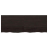 Bathroom Countertop Dark Brown 160x60x cm Treated Solid Wood 3156256