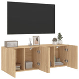 TV Cabinets Wall-mounted 2 pcs Sonoma Oak 60x30x41 cm 836943