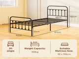 Single Metal Bed Frame 00222663