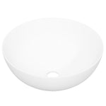 Wash Basin White 36x15 cm Ceramic Round 153343