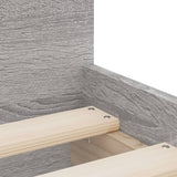 Bed Frame Grey sonoma Engineered wood Single Bed Frame 3207369