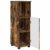 Bathroom Furniture Set with Drawer with Shelf 3 pcs Smoked Oak 3393028
