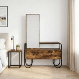 Dressing Table Smoked Oak 100 x 36.5 x 136 cm Engineered Wood 8007685
