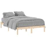 Bed Frame without Mattress 137x190 cm Solid Wood Pine Full 822458