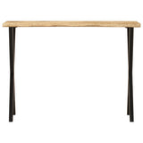 Console Table with Live Edge 105x33x76 cm Solid Wood Mango 372763
