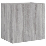 TV Wall Cabinets 2 pcs Grey Sonoma 40.5x30x40 cm Engineered Wood 836907