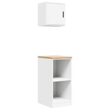 Garage Cabinets 2 pcs White Engineered Wood 3328269